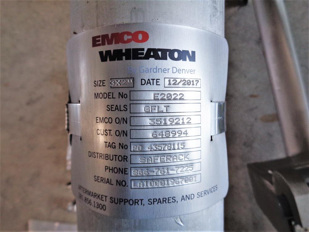 EMCO Wheaton E2022 Unsupported Boom Top Loading Arm 3" x 2"